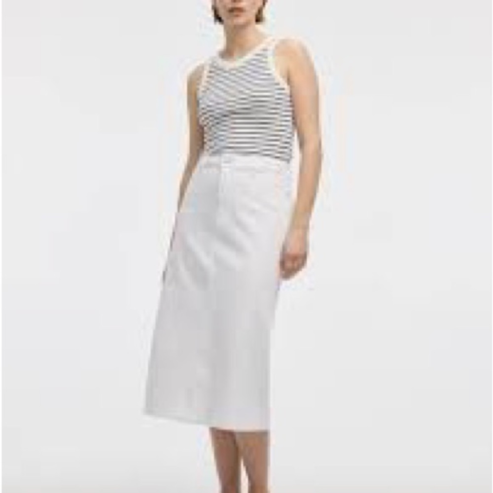 NWT Dazy large Chic White Midi Skirt